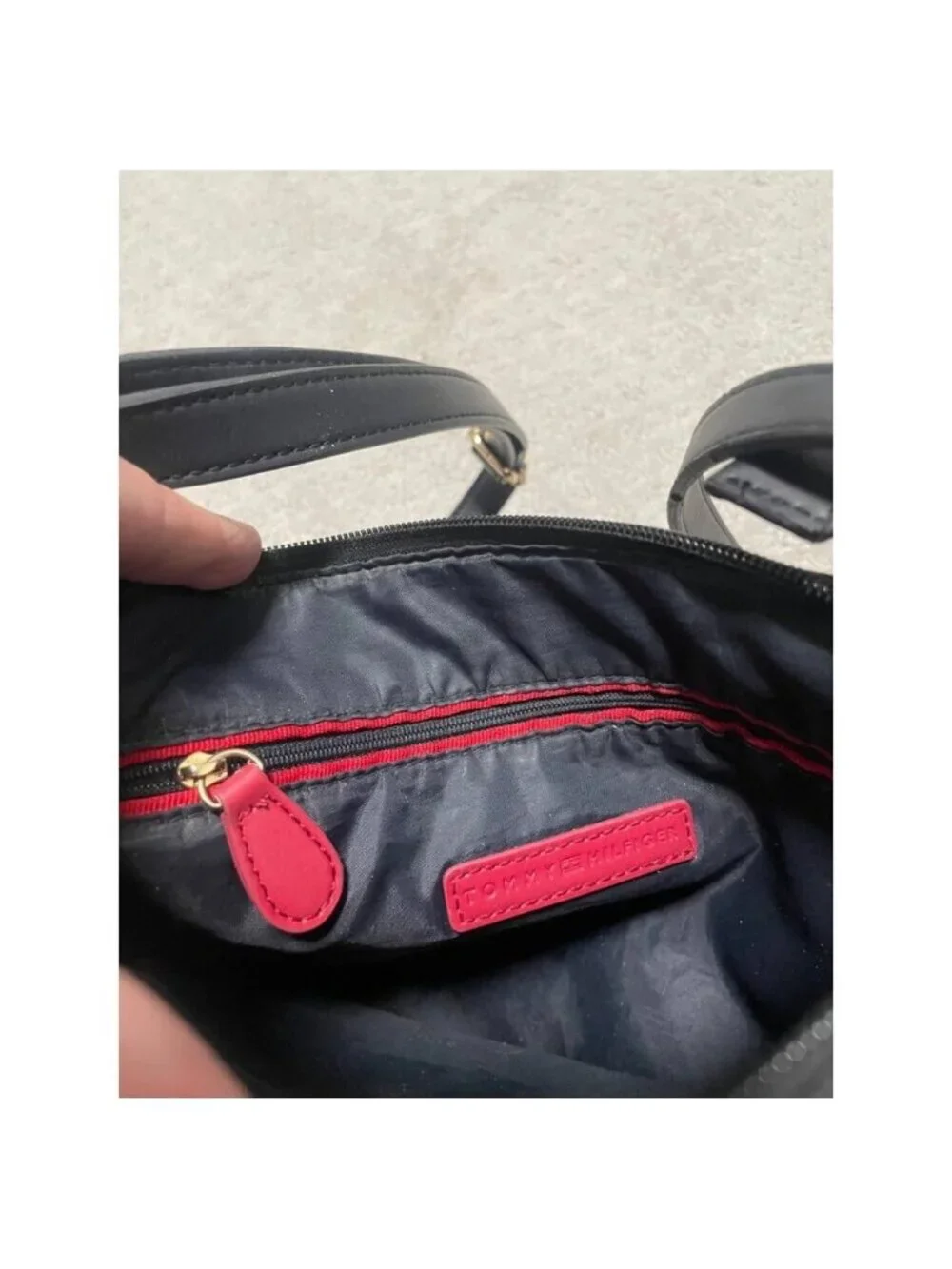 Tommy Hilfiger Black Crossbody Bag With Adjustable Strap gold logo - Picture 10 of 16